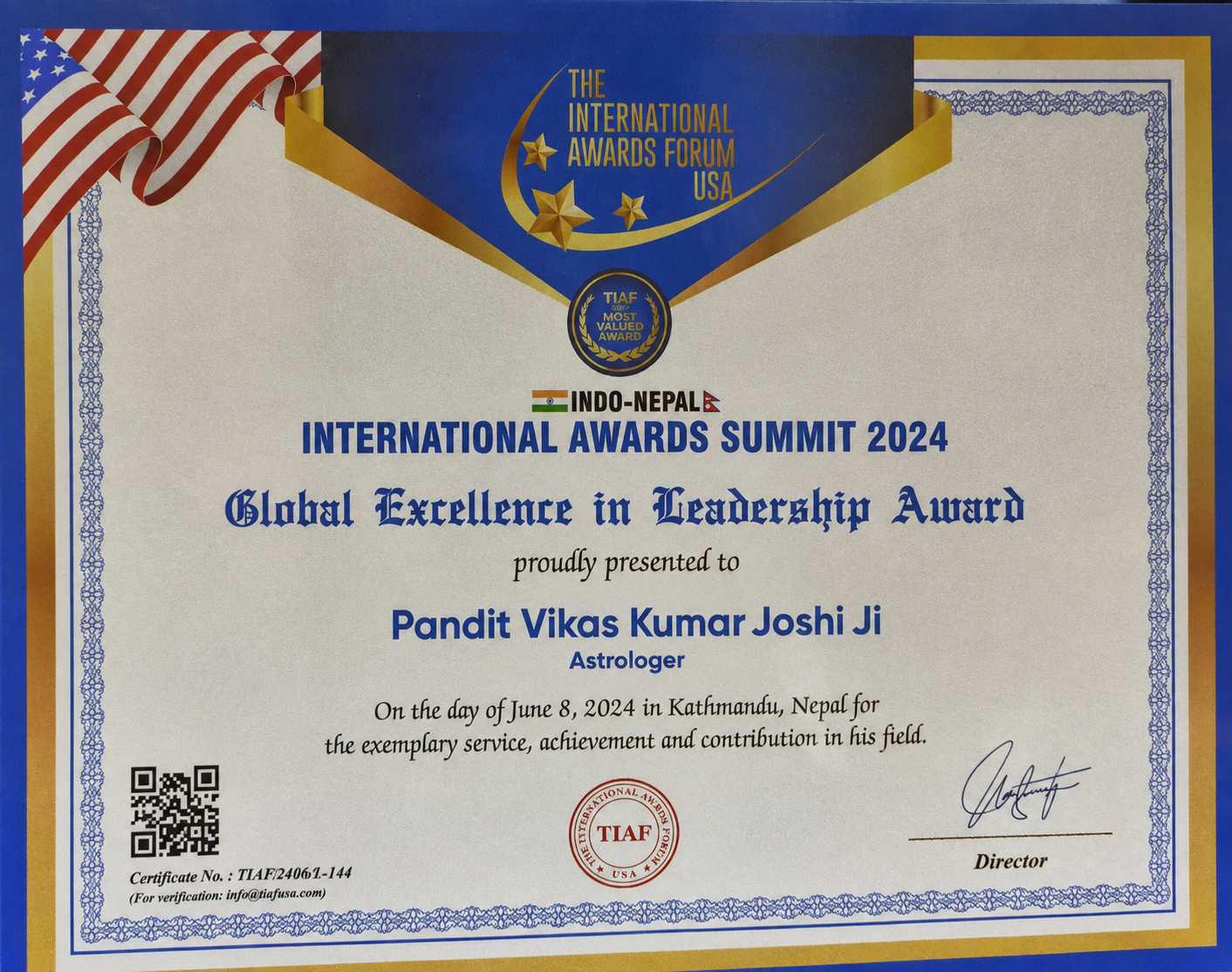 Astrologer Pandit Vikash Kumar Joshi Ji